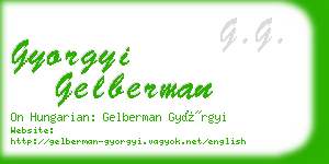 gyorgyi gelberman business card